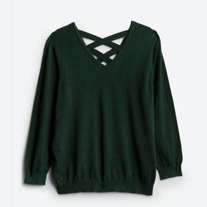 Stitchfix brand Love Ellie Dark Green Pullover Sweater. Size 3X. EUC.